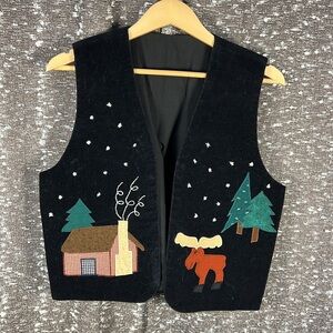 Homemade Christmas Vest‎ Sewed Patch